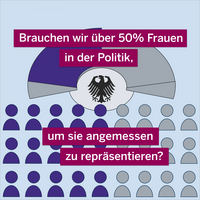  - Link auf Detailseite zu: Brauchen wir mehr Frauen in der Politik?