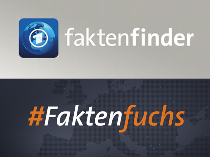 Logos des ARD faktenfinders und des BR Faktenfuchses
