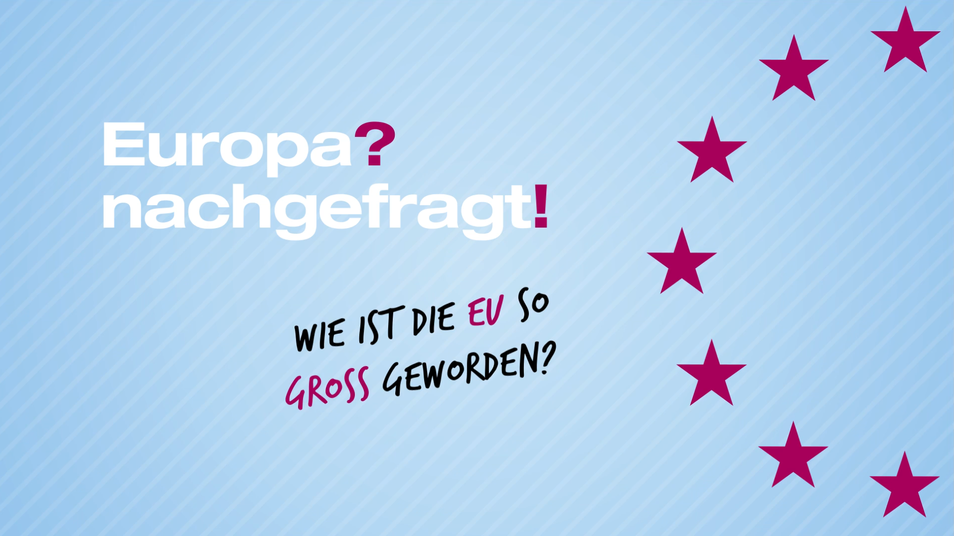Titelslide "Wie ist die EU so groß geworden?"